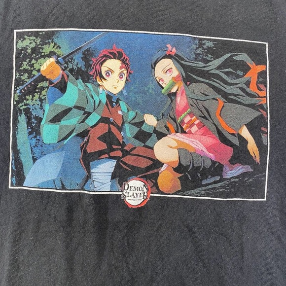 Demon Slayer Anime Graphic Tee Thrifted Vintage Style Size S - Picture 2 of 10